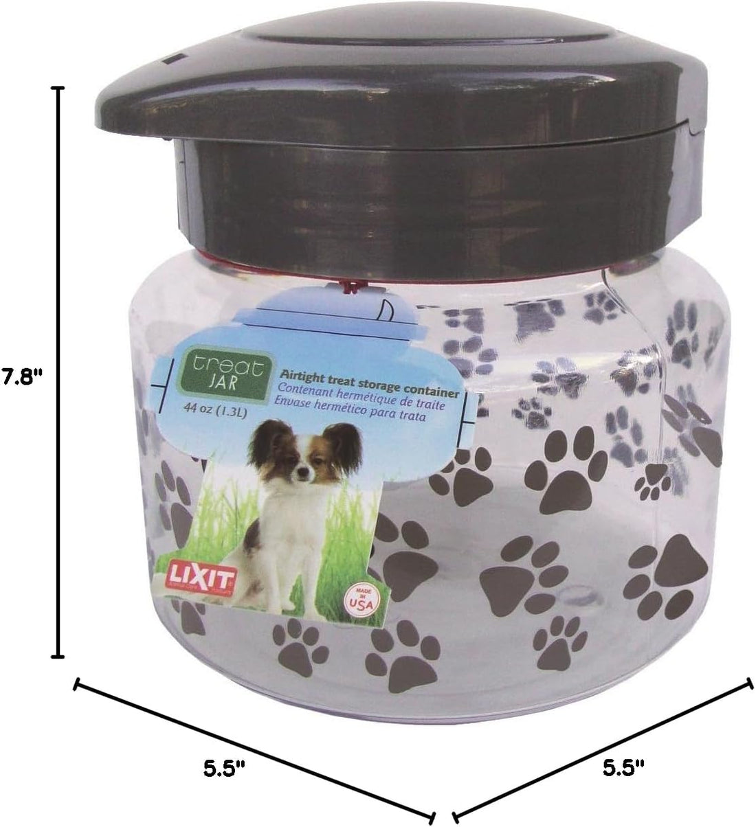 Lixit® Dog Treat Plastic Jar