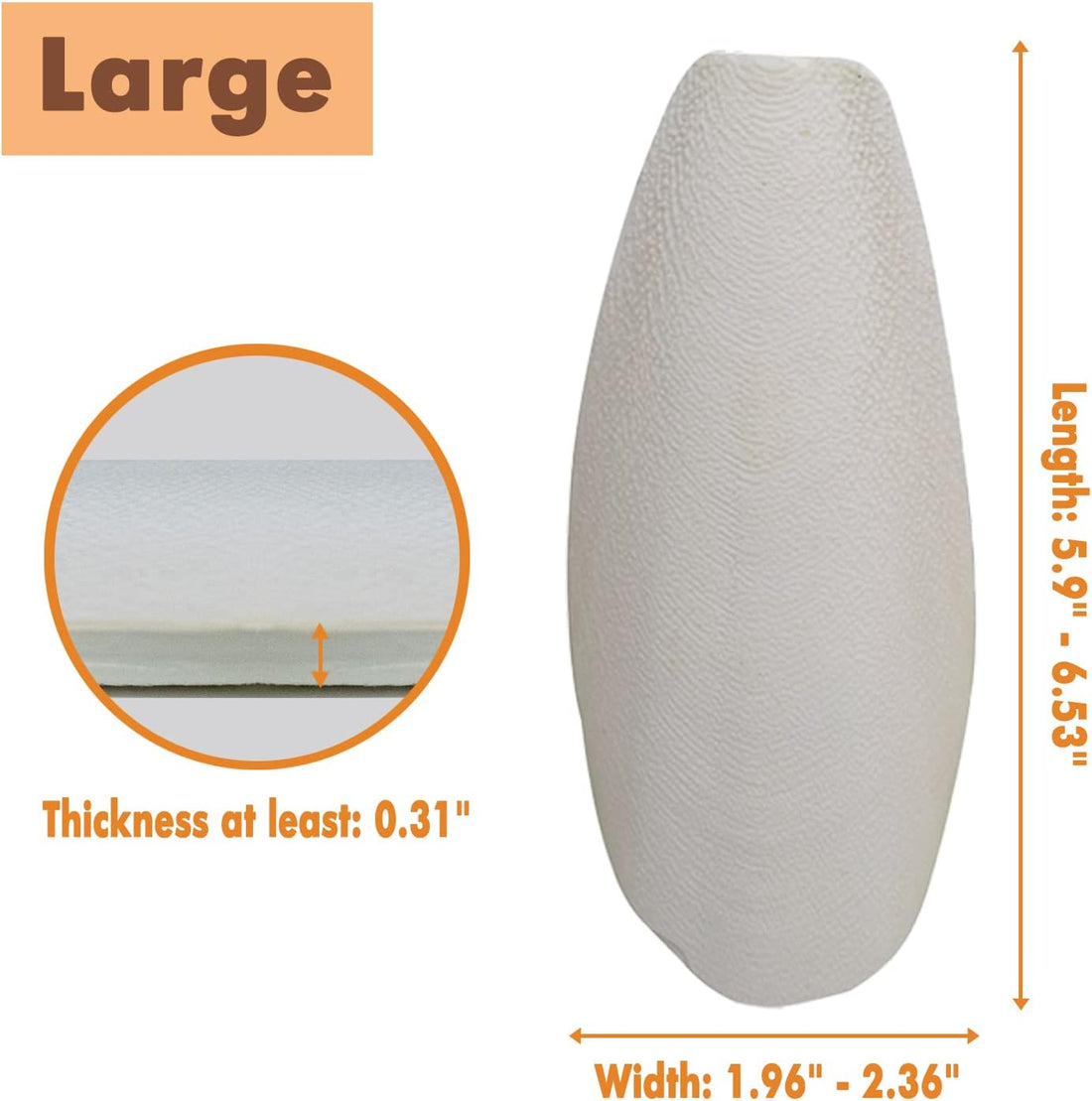 5.9"-6.53" Large Bird Cuttlebone for Parakeets