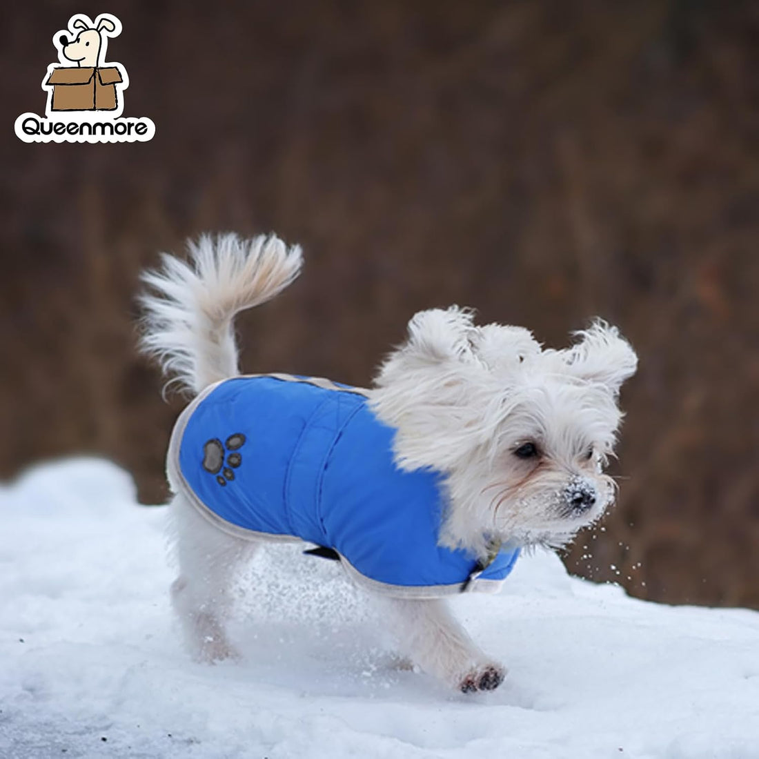 Queenmore Cold Weather Dog Coats Loft Reversible Winter Fleece Dog