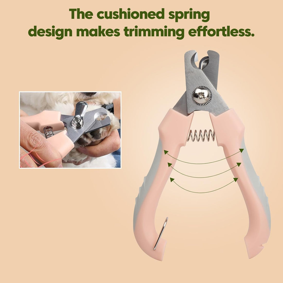 Self-Cleaning Cat Brush for Shedding with Cat Nail Clipper 2-Piece