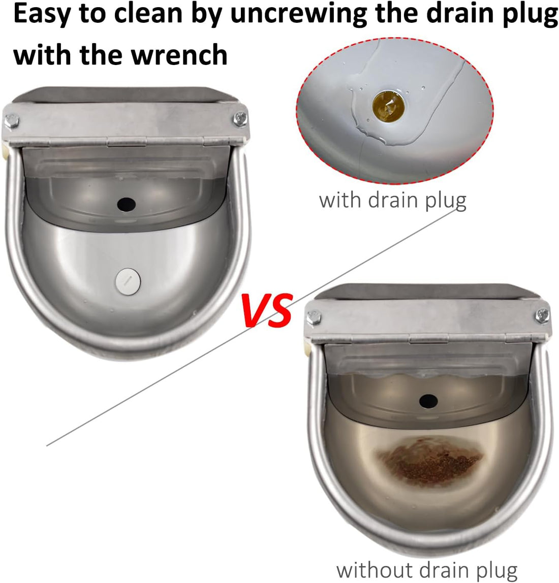 Automatic Dog Water Bowl Dispenser Large Pet Waterer Feeder
