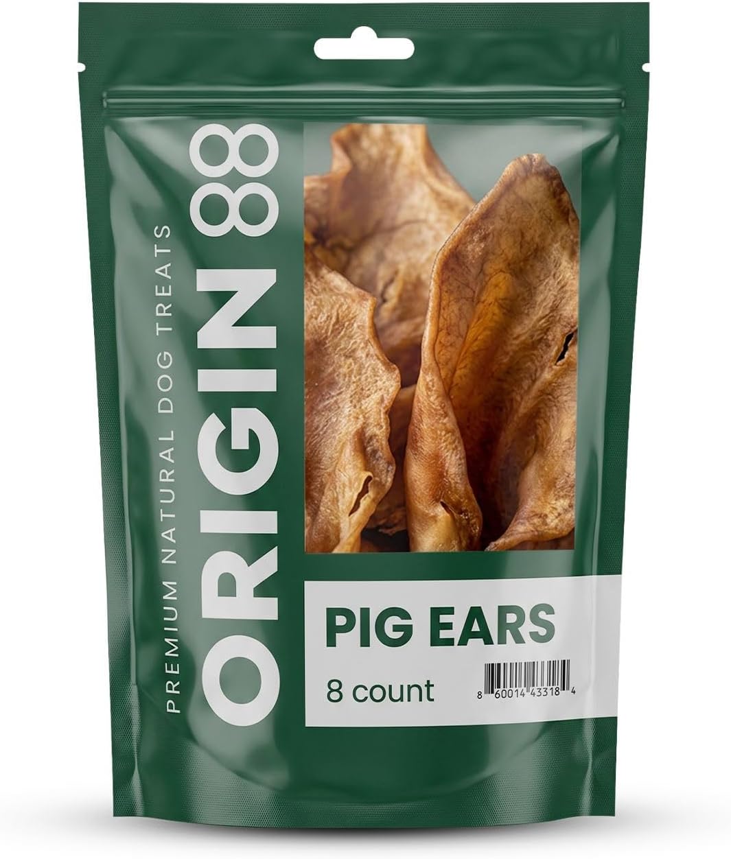Whole Pig Ears for Dogs, 25-Pack