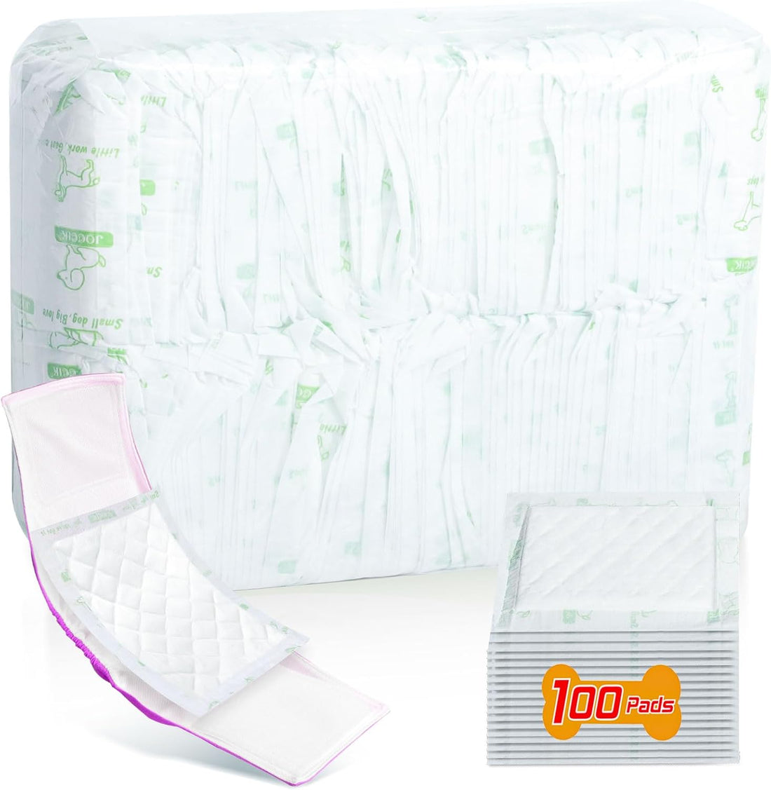 Dog Diaper Liners for Male and Female Dogs, 150ct