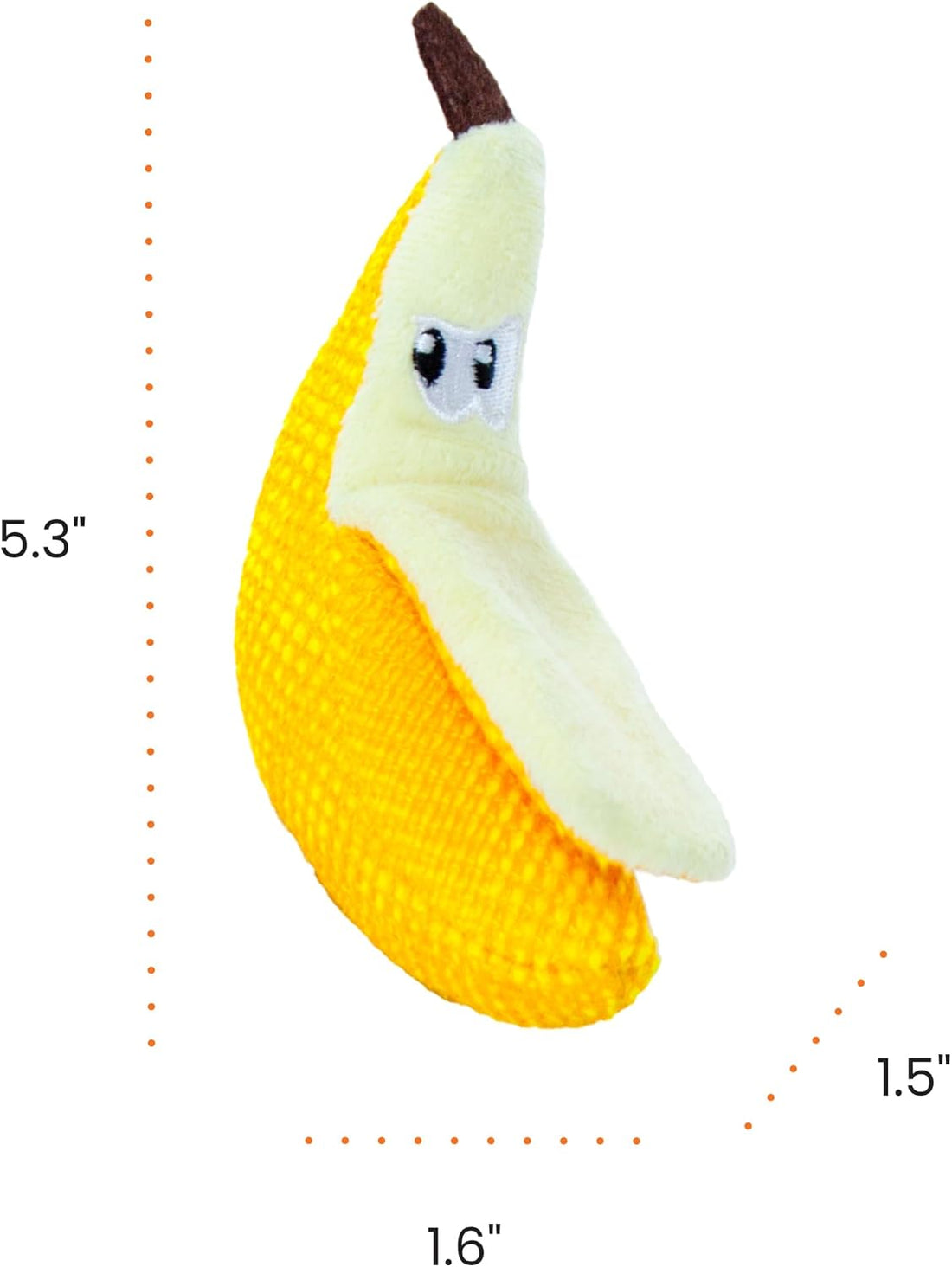 Catstages Dental Banana Cat Toy with Catnip