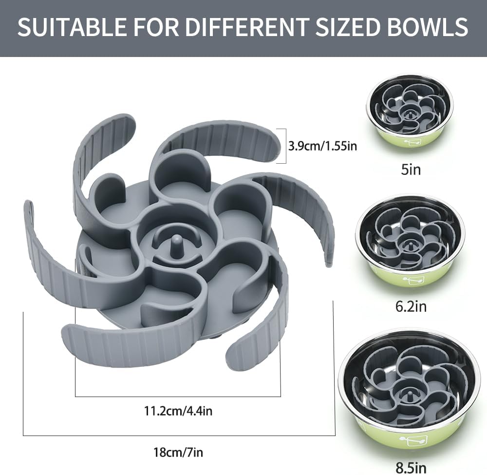 Slow Feeder Dog Bowls Insert,Third Generation upgradedSuper Firm