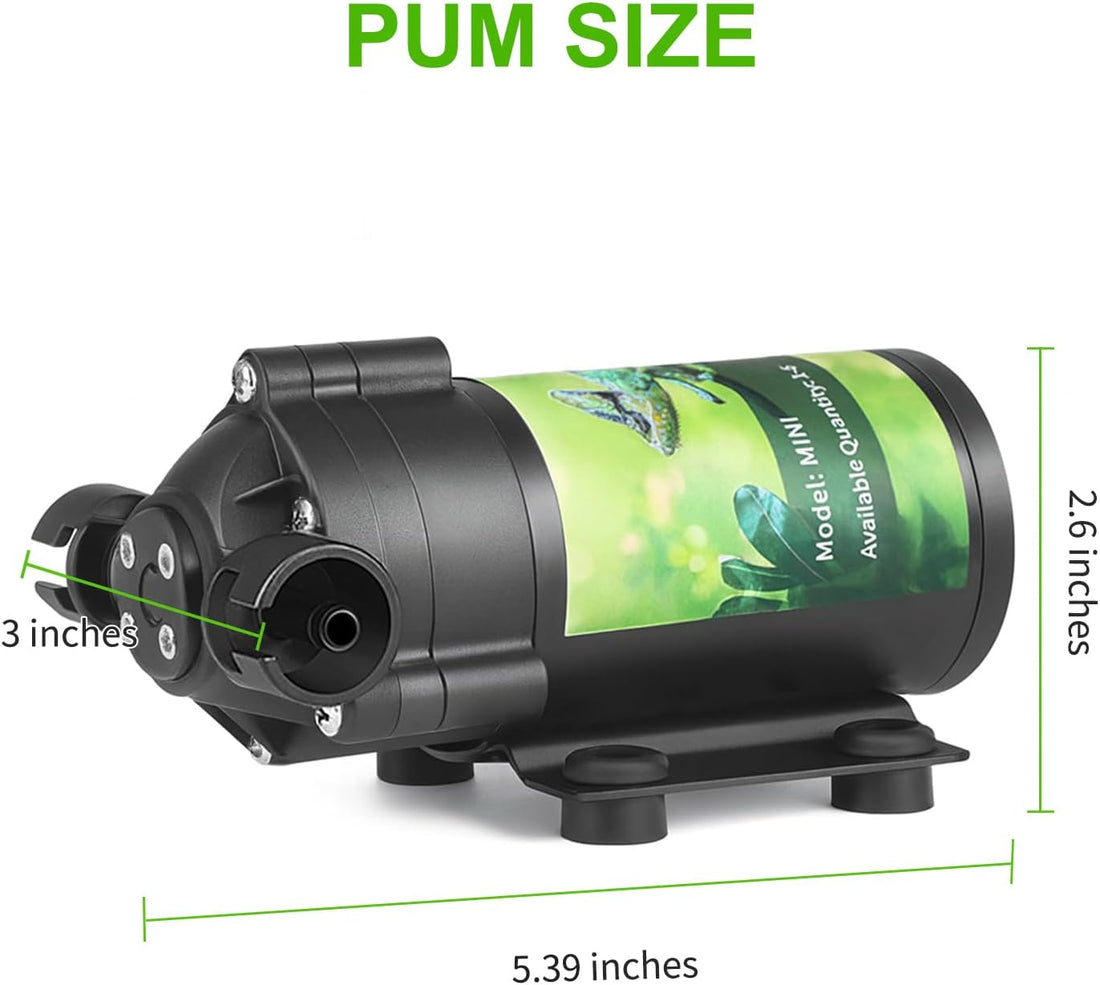 Reptile Misting System with Timer, 6 Nozzles, Self-Priming Pump
