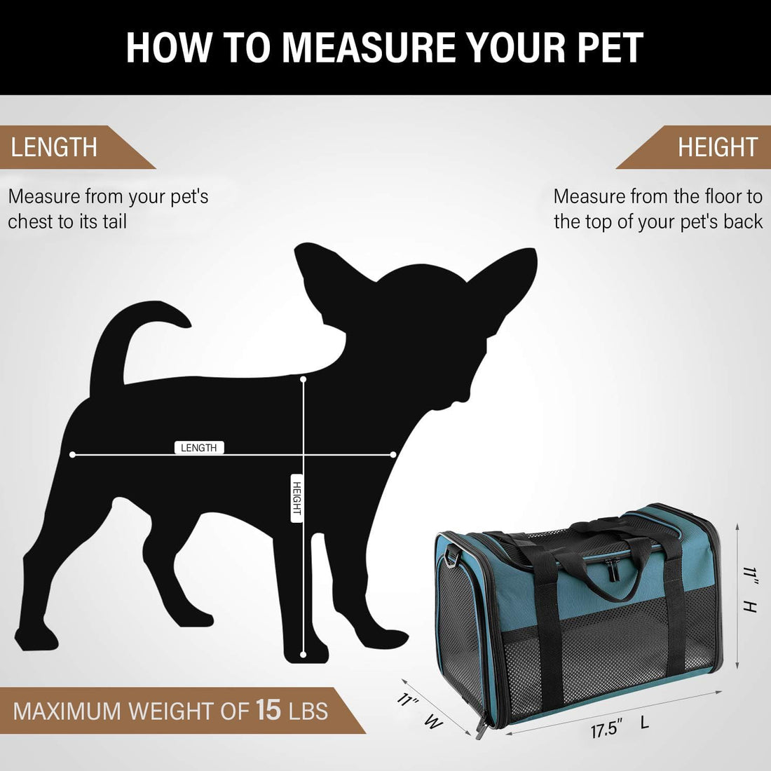 Cat Carrier - Portable Foldable Dog Pet Carrier