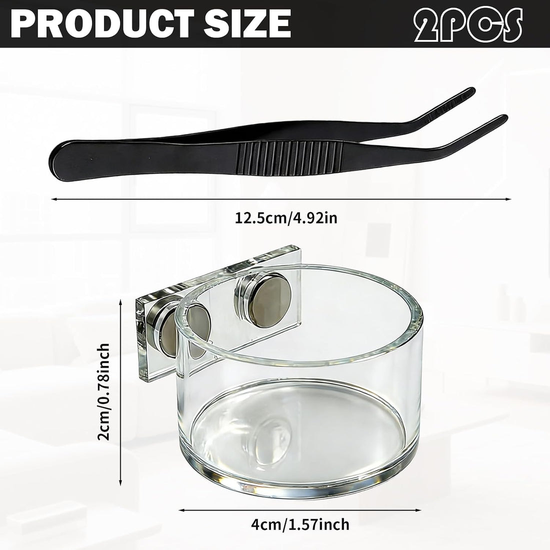 Jumping Spider Feeding Dish 1 Pack Magnetic Water Bowl with Tweezers