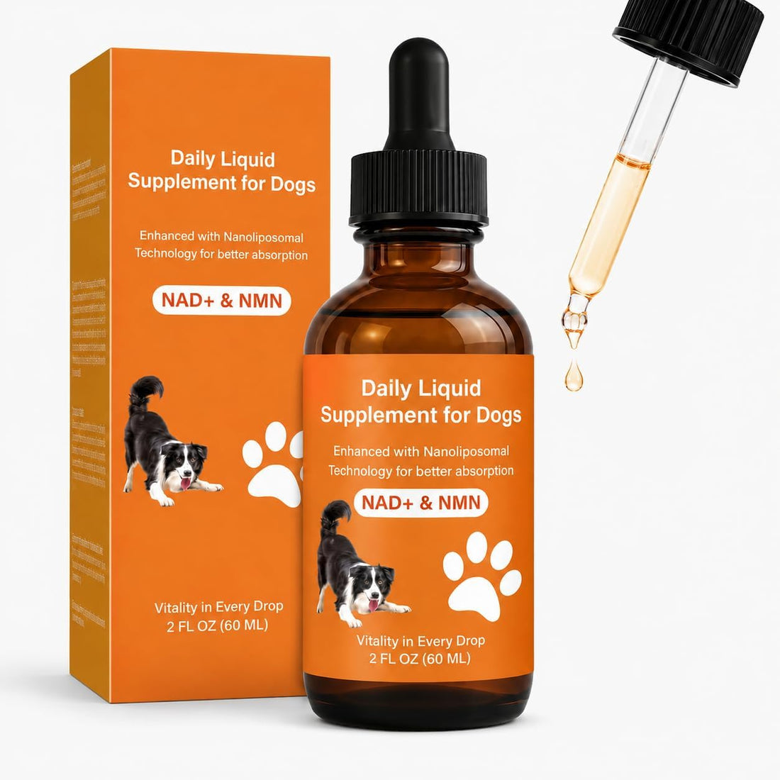 Dog Longevity Support Supplement with NMN, NAD+, CoQ10 & Resveratrol