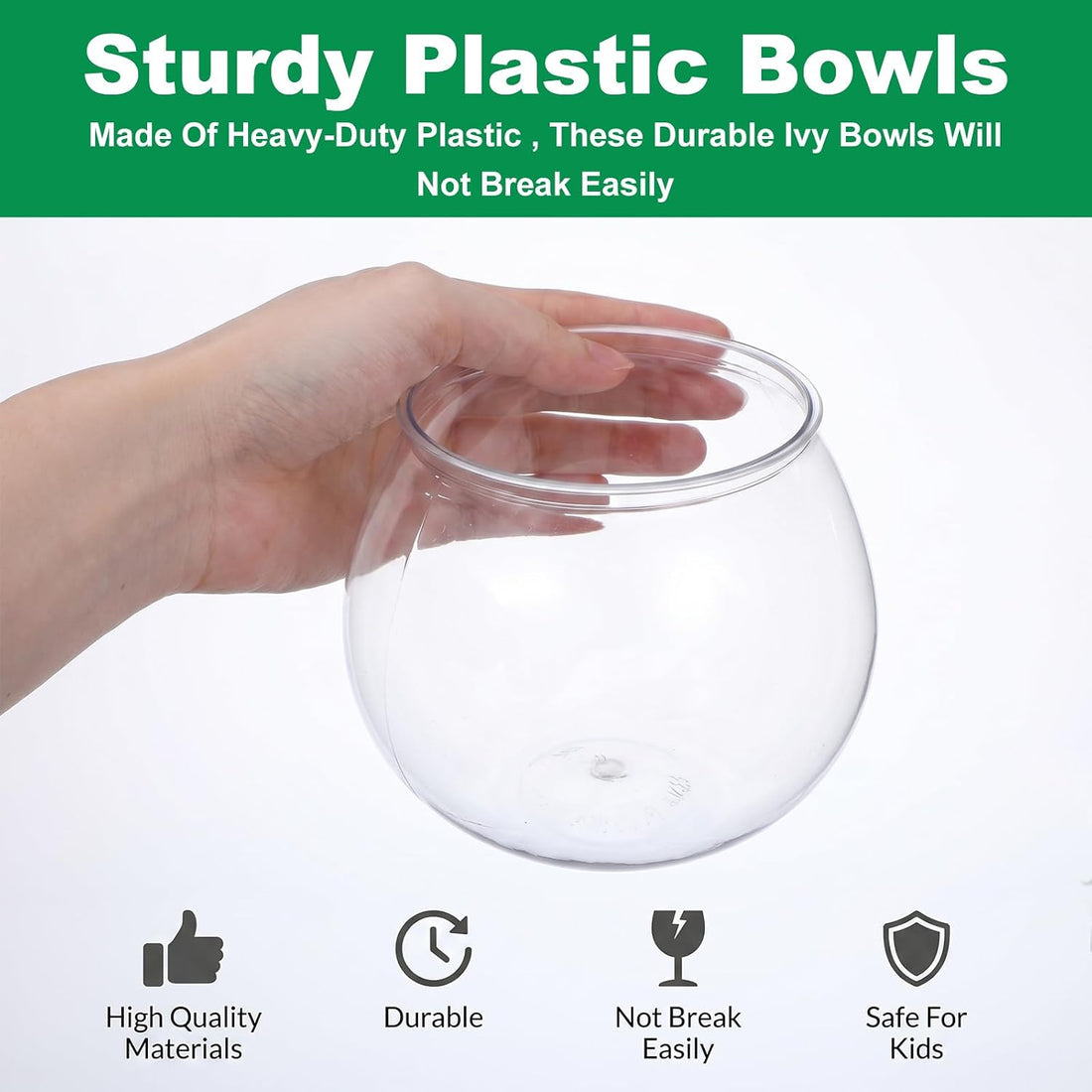 6 Pack Clear Fish Bowls 27oz