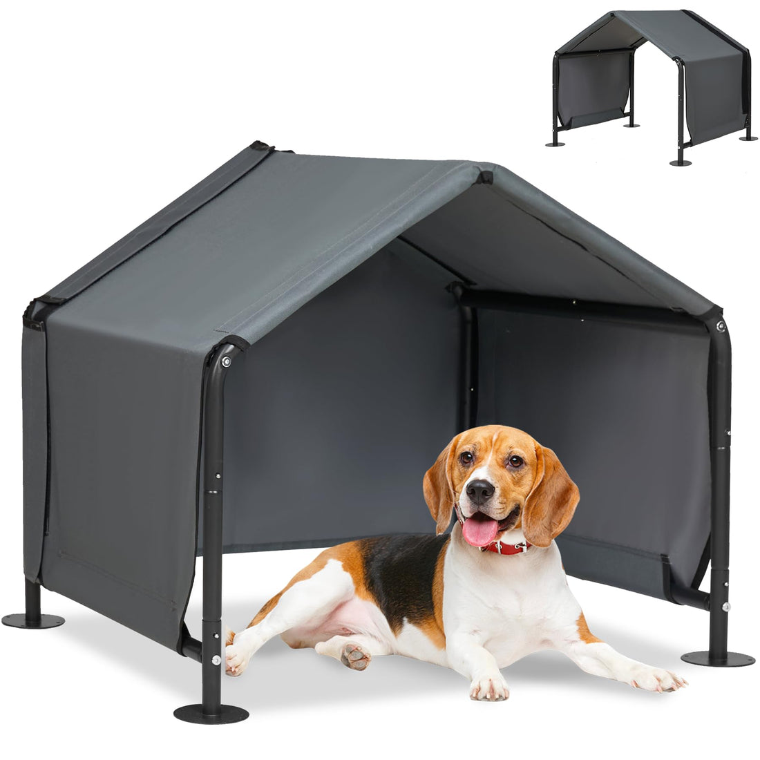 LitaiL Dog Shades for Outside - Outdoor Dog Kennel for Small Dogs