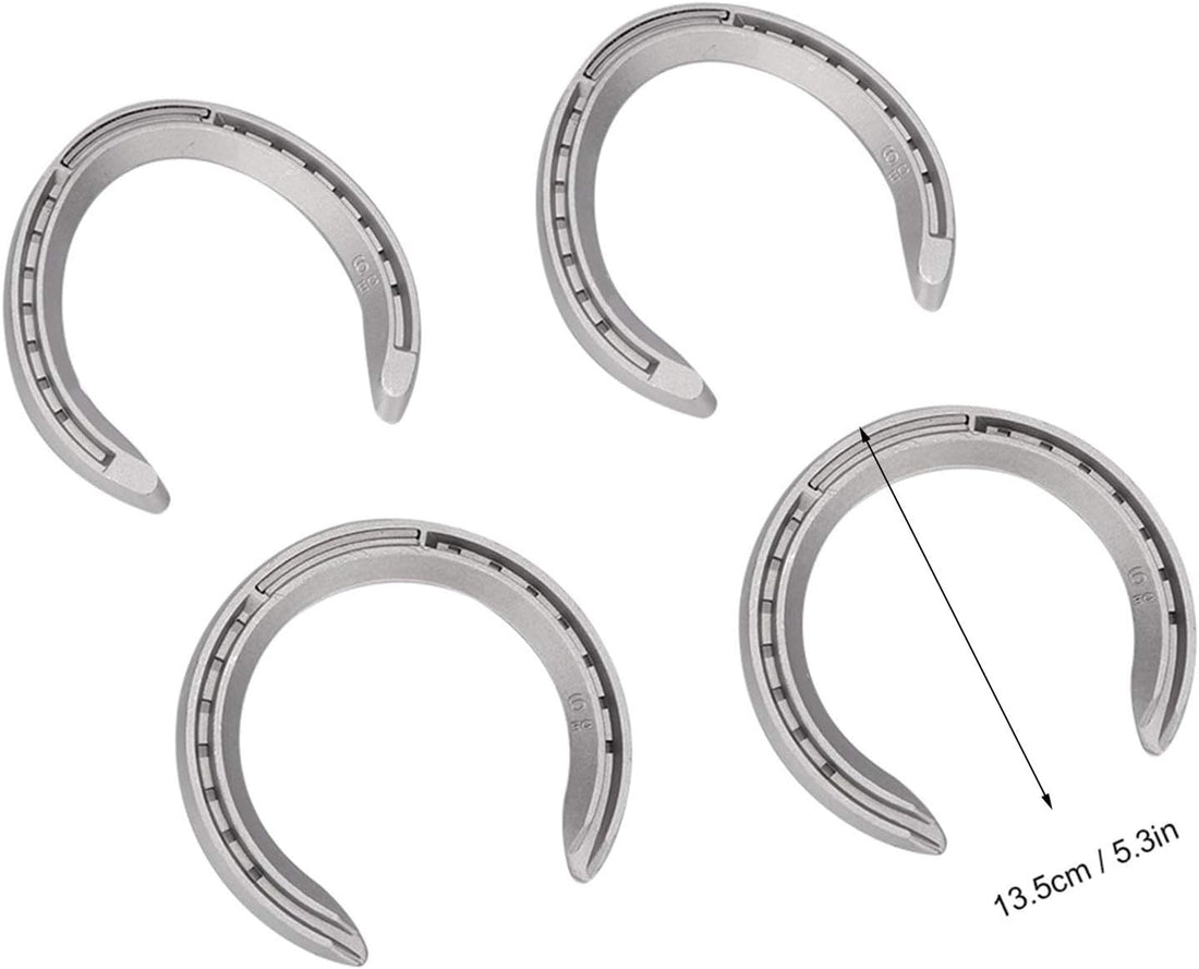 Pilipane Aluminum Alloy Horseshoes 4pcs Horse Riding Tool Kit