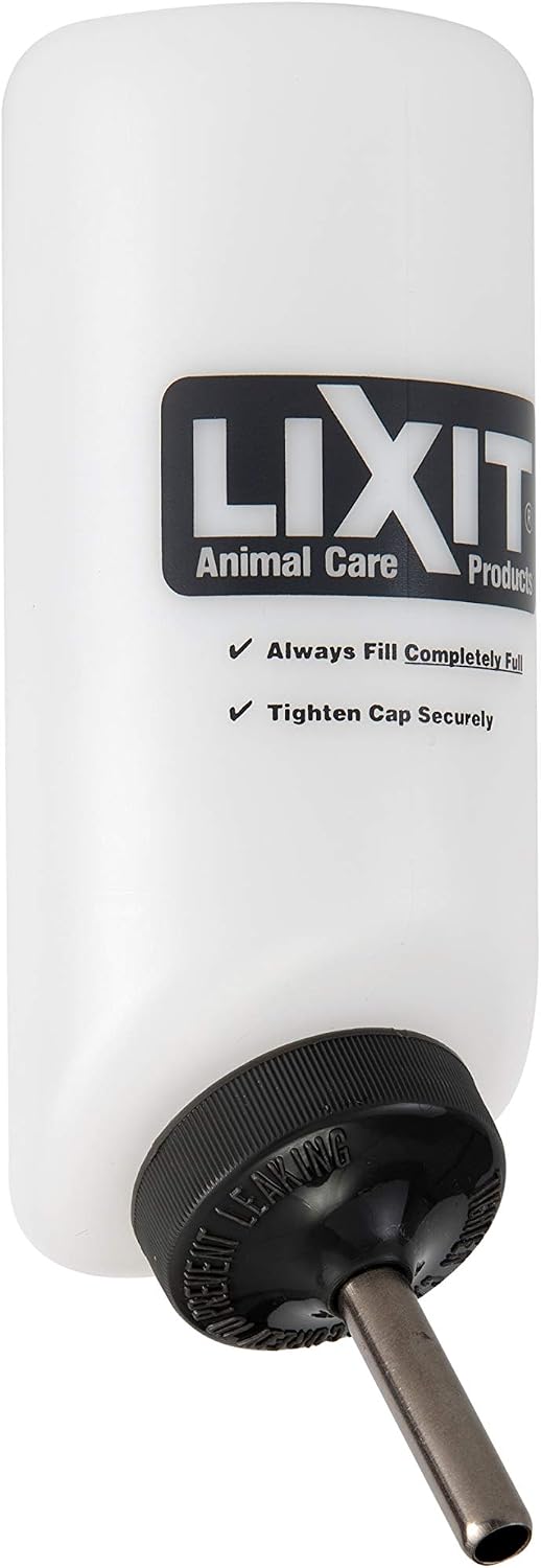 Lixit Pet Wide Mouth Water Bottle (16 oz), translucent, 8802