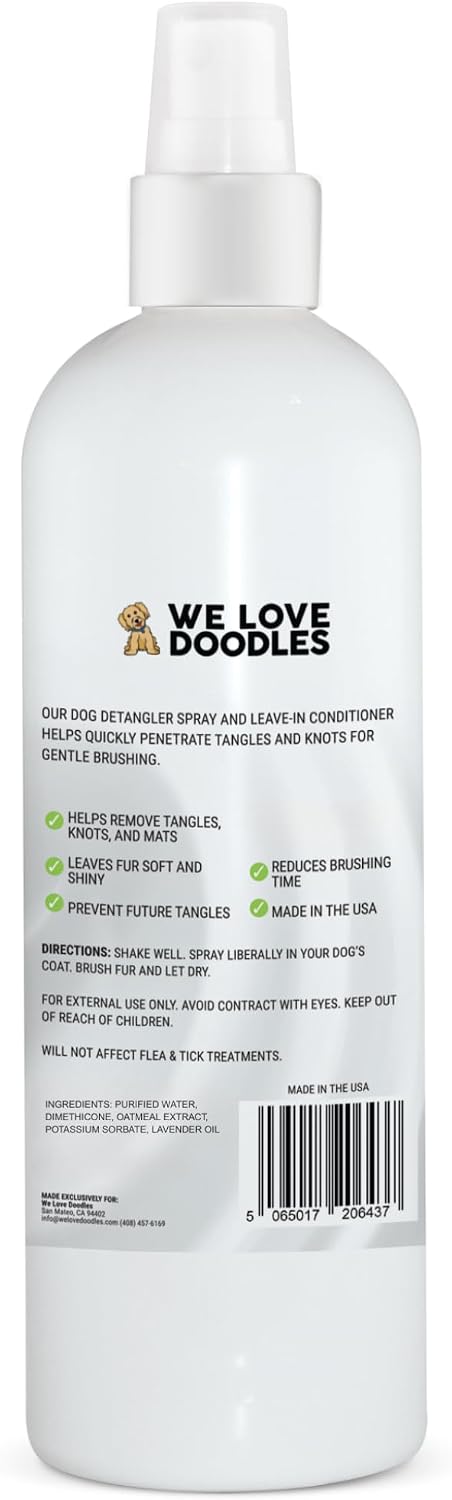Dog Detangler Spray, Leave-in Conditioner Spray for Dogs, Unscented