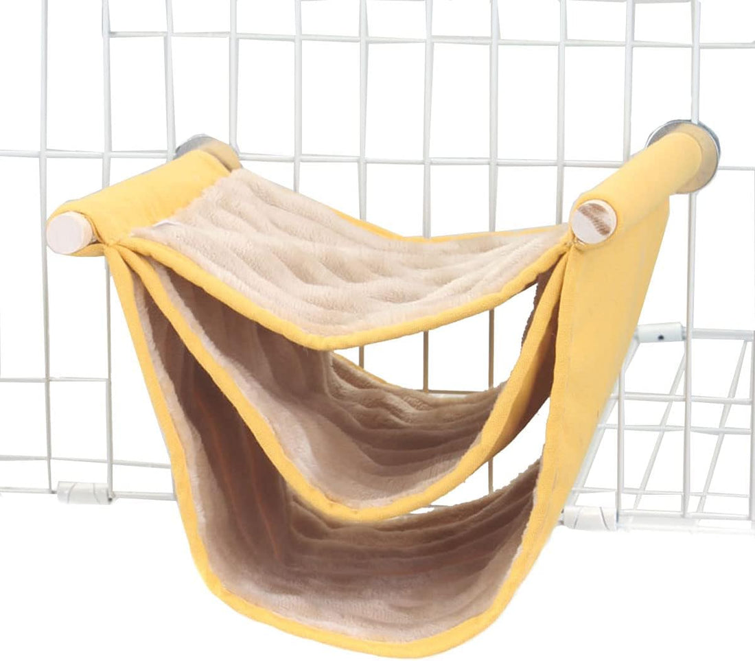 emours Double Bunkbed Hammock Sleep Bed Cage Play Platform with Warm