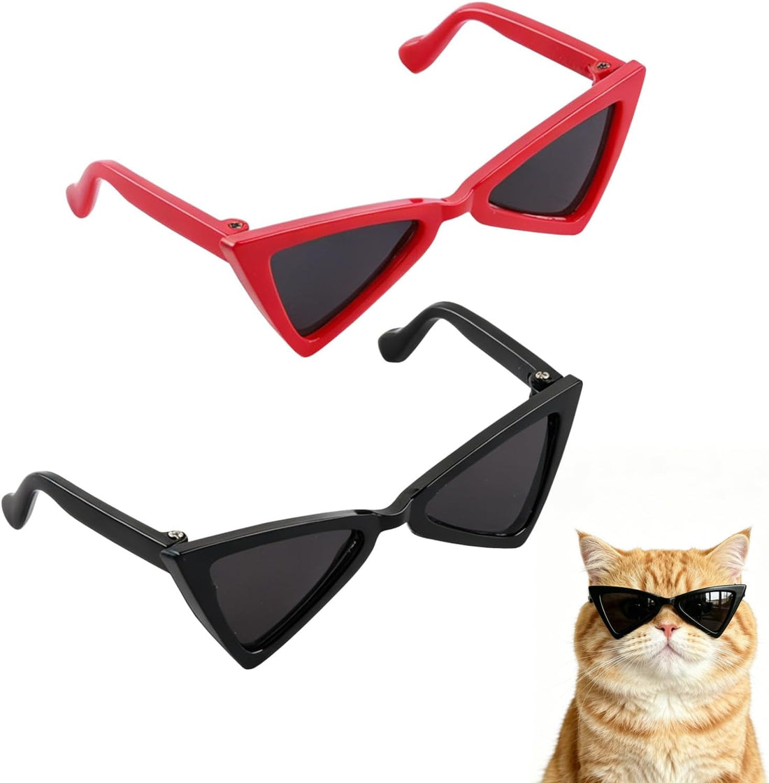 2 PCS Cat and Small Dog Sunglasses