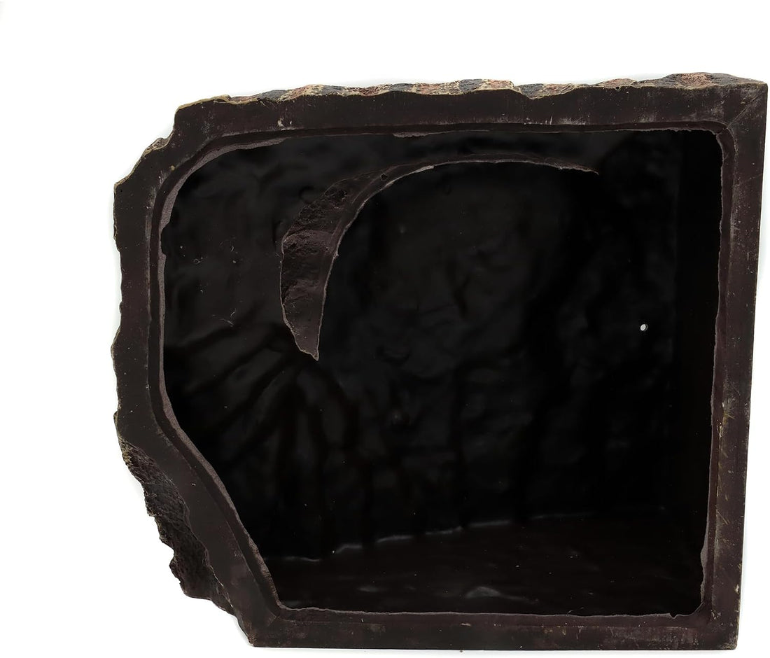 Resin Reptile Hideouts Cave Habitat Decor, B- Extra Large