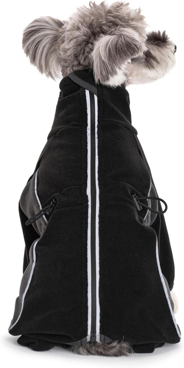 Fleece Dog Coat for Small Medium Dog,Pullover Pajamas Jumpsuit