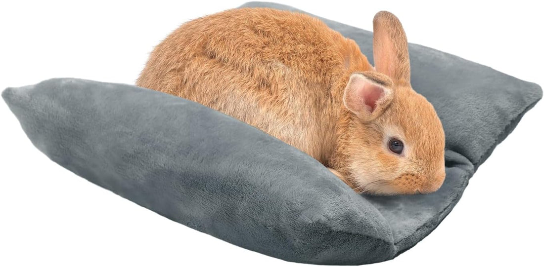 MEWTOGO 15.7" x 14" Bunny Bed for Rabbit Cage, Thickened & Soft