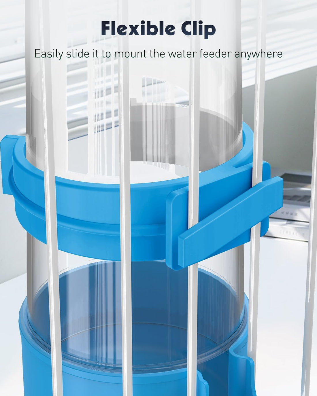 Pawfly Auto Bird Waterer, 2-Pack Cage Dispenser Feeder for Parrots
