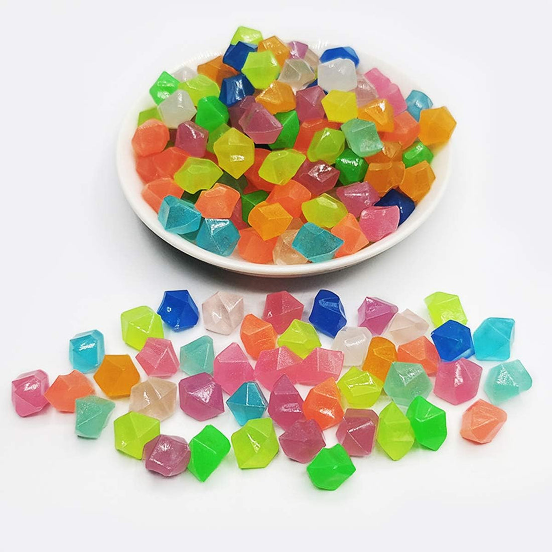 Oubest Fish Tank Decorations Rocks Little Glow in the Dark Aquarium