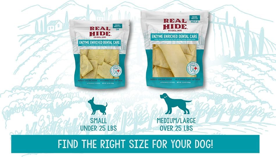 Real Hide | Enzyme Enriched Dental Care Dog Chews