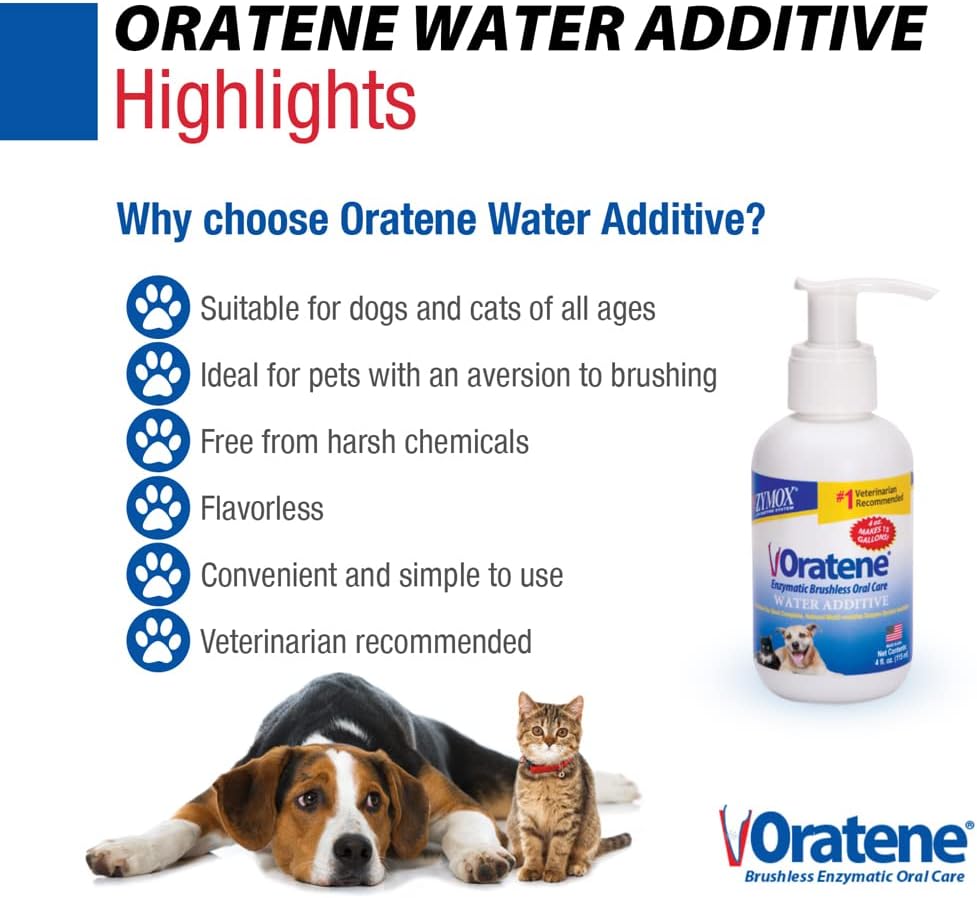 PET King Brands Zymox Oratene Water Additive Enzymatic Brushless Oral