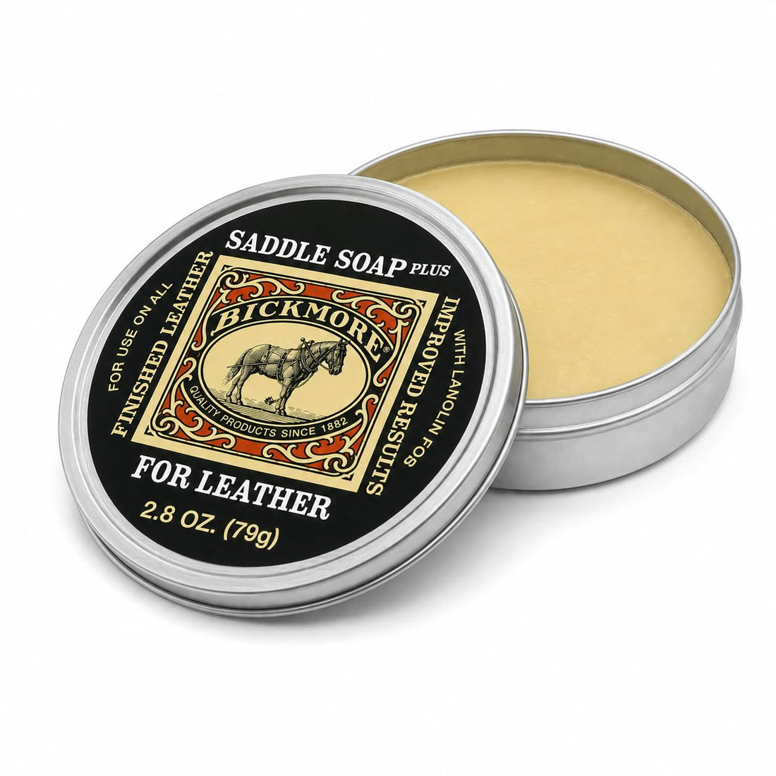 Bickmore Saddle Soap Plus 2.8 oz, Cleaner & Conditioner