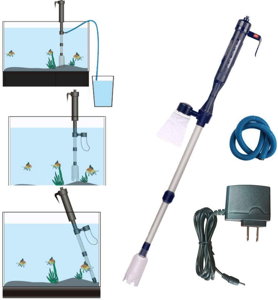 Electric Battery/Adapter Powered Vacuum Water Filter Cleaner Sand