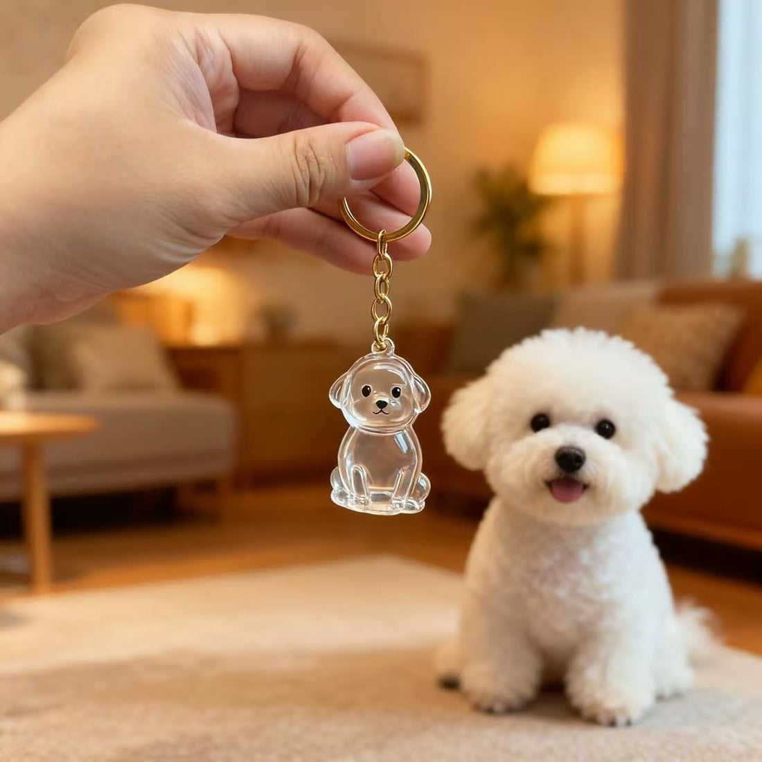 Dog Hair Collector Keychain Charm Memorial Storage Box,Pet Hairs