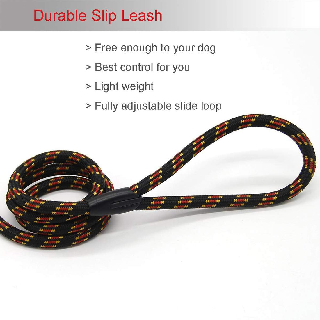 Coolrunner Durable Dog Slip Rope, 5 FT Training Leash