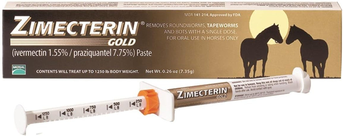 Merial Zimecterin Gold Dewormer Paste for Horses, 7.35gm