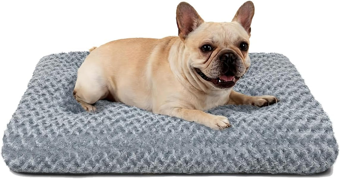Dog Bed Large Size, Plush Washable Pet Bed Mat, Dog Crate Bed 35"x23"