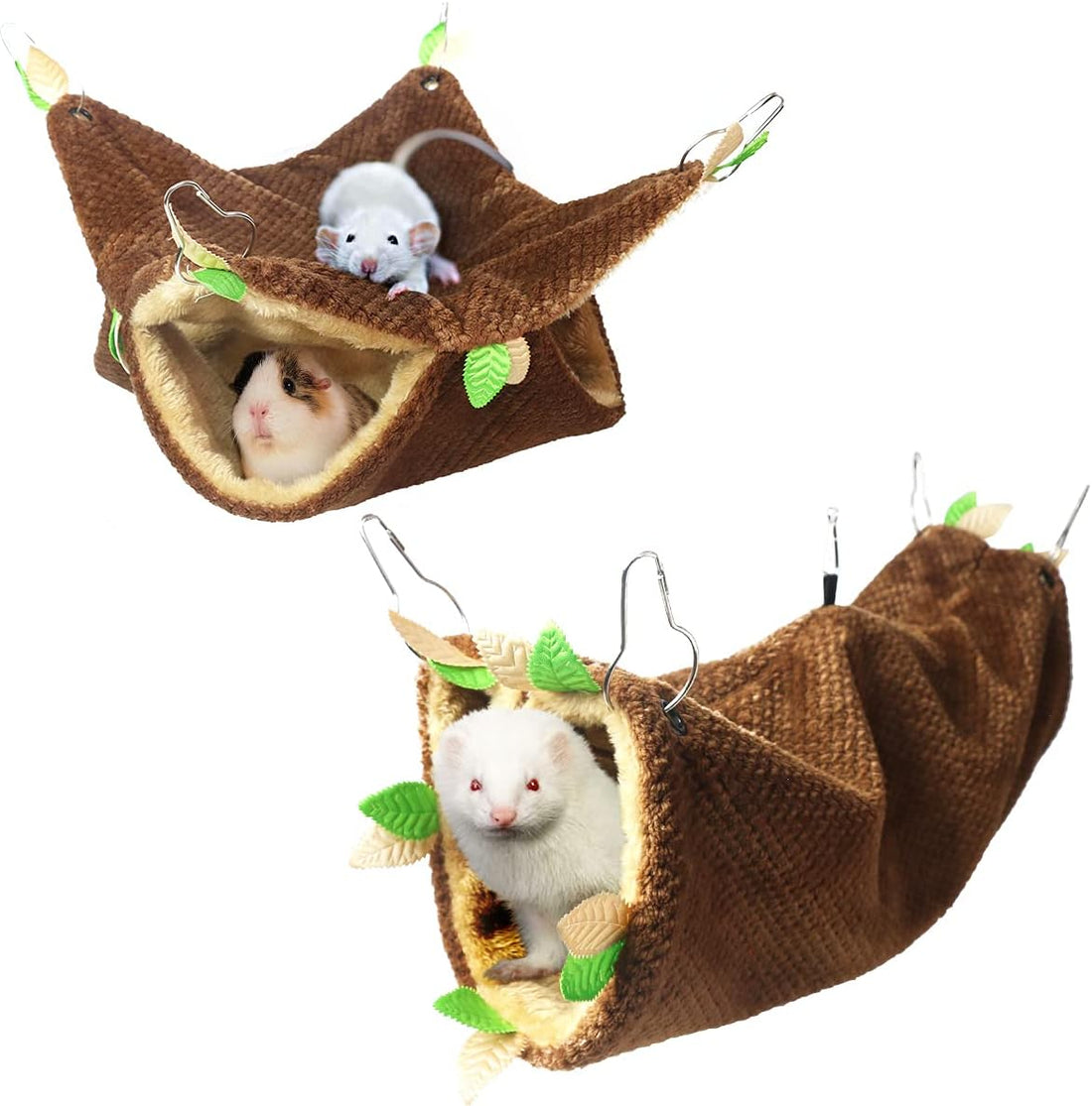 LEFTSTARER Guinea Pig Ferret Rat Hammock Toy Small Animal Cage