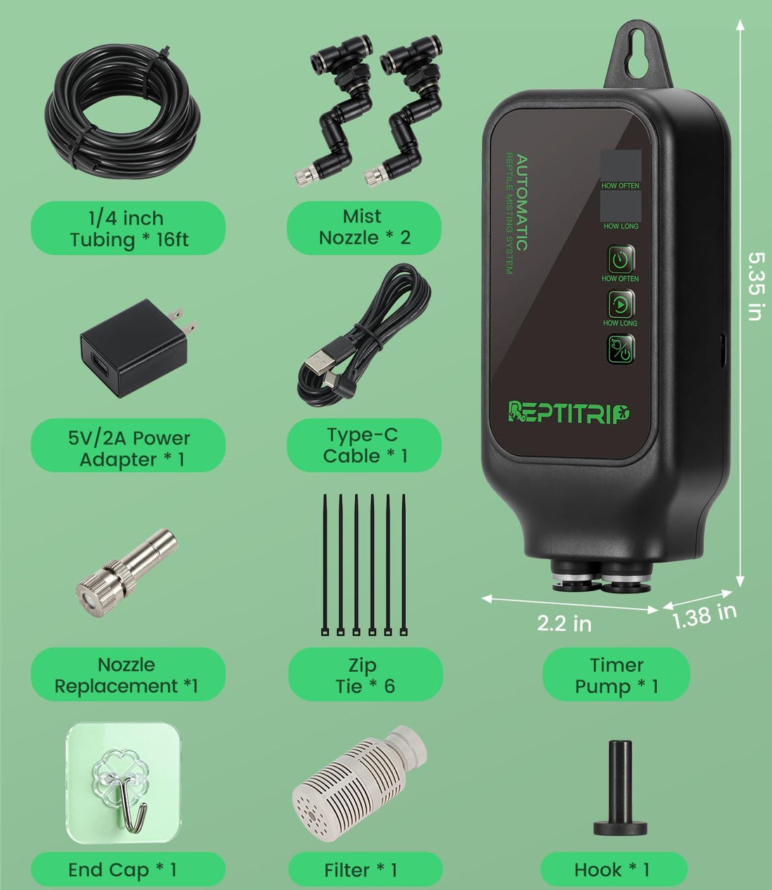 REPTITRIP Automatic Reptile Misting System