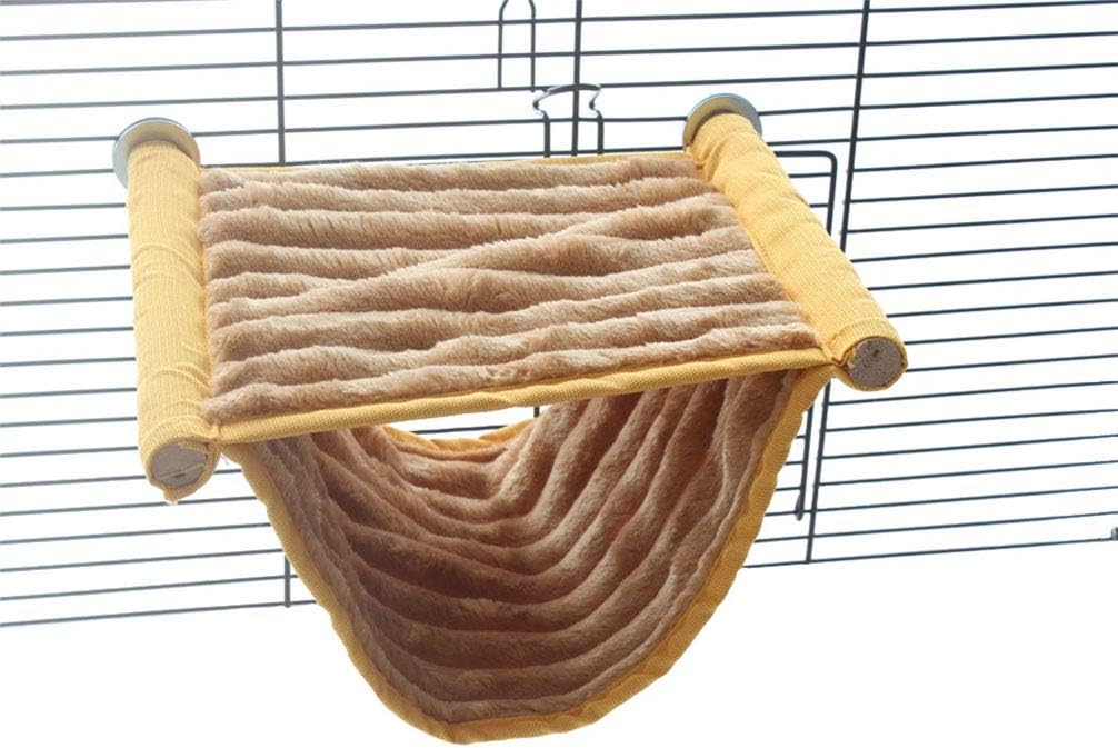 emours Double Bunkbed Hammock Sleep Bed Cage Play Platform with Warm