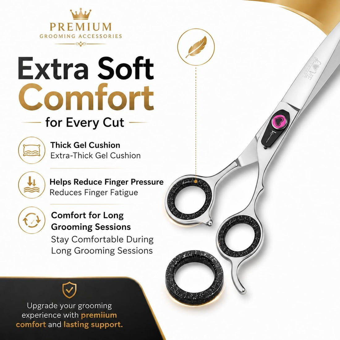 Kenchii Extra Soft Premium Shear Finger Ring Inserts - Thick