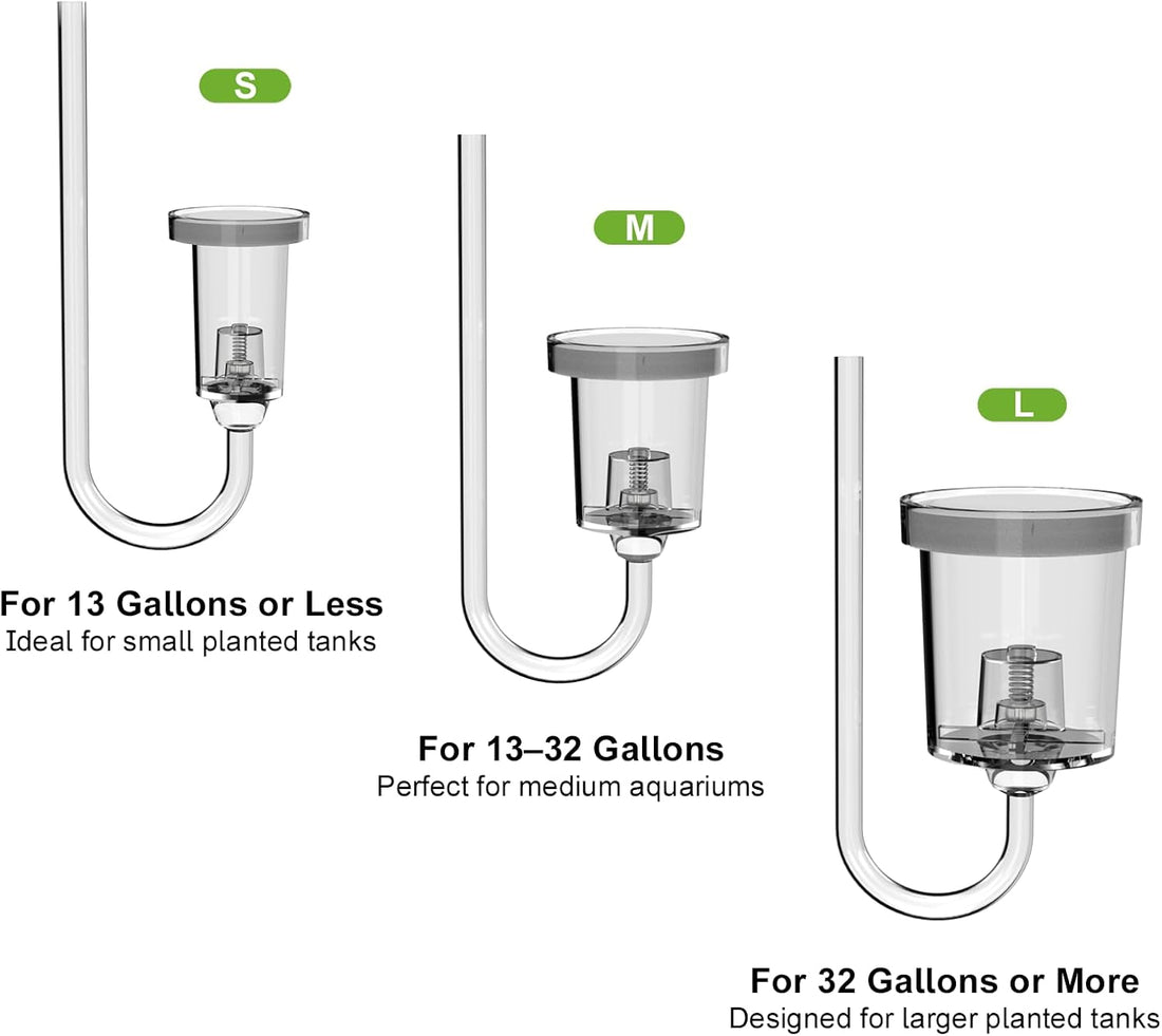 FZONE Acrylic Aquarium CO₂ Diffuser Built-in Check Valve