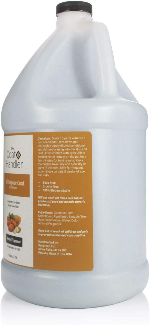 The Coat Handler All Purpose Dog Conditioner, Leave in or Rinse