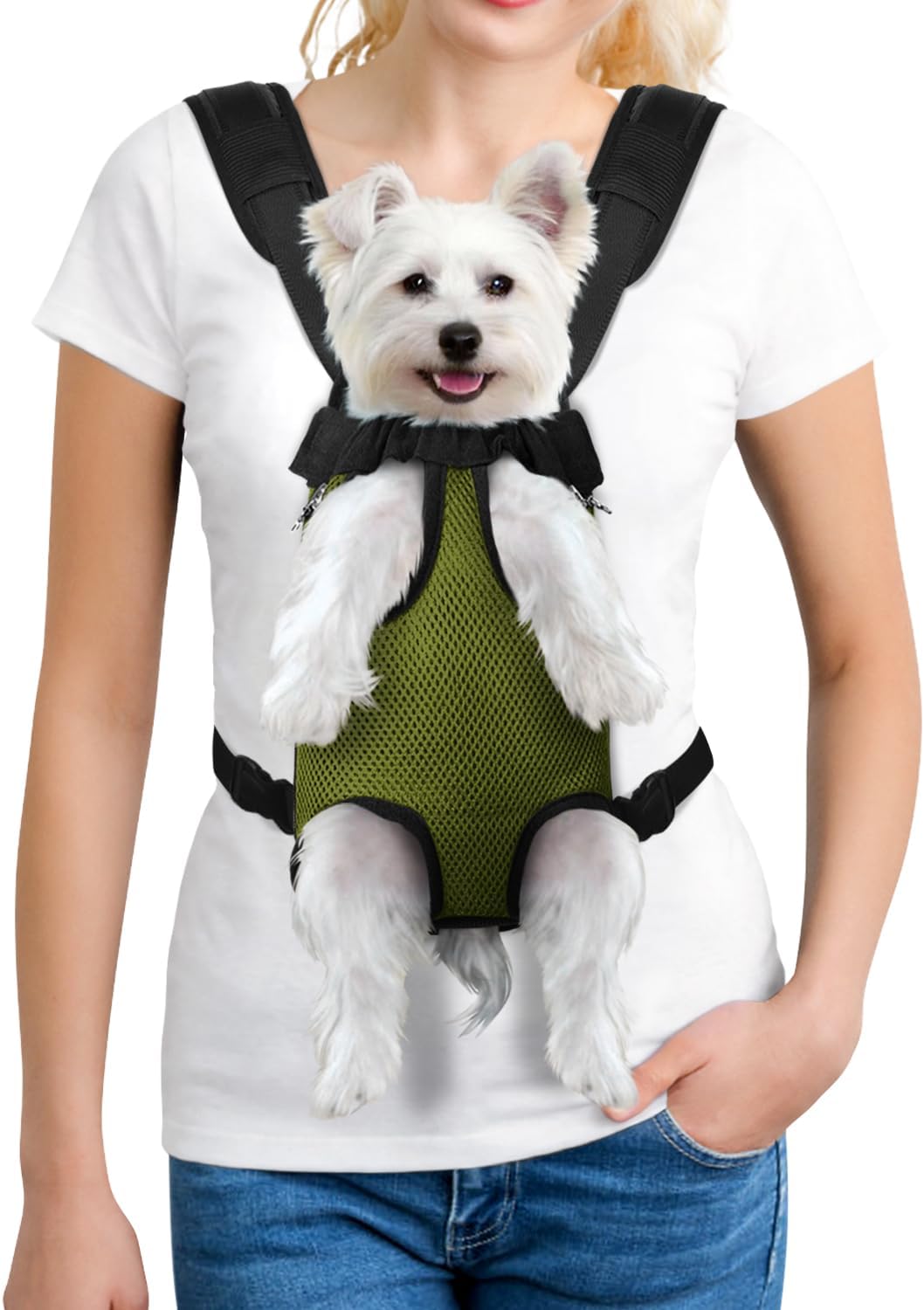 YUDODO Pet Dog Carrier Backpack Adjustable Front Carrier for Small