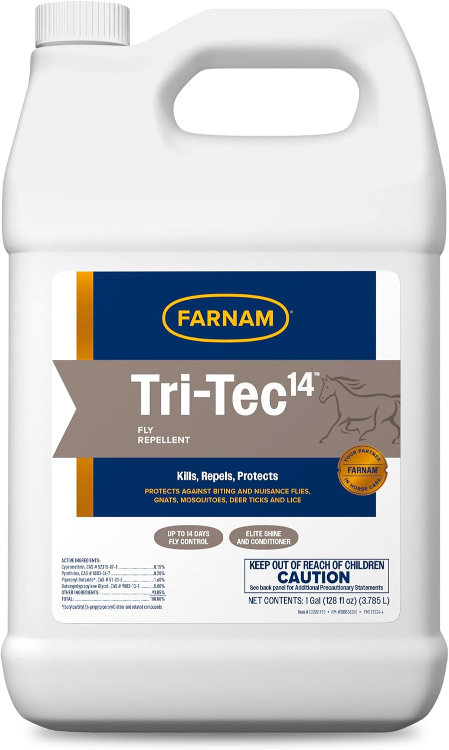 Farnam Tri-Tec 14 Fly Spray for Horses, Protects for Up to 14 Days