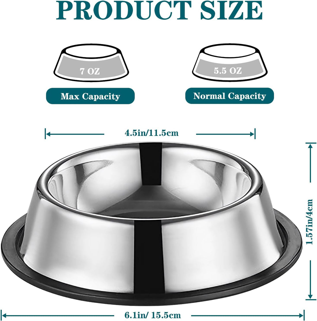3Packs Cat-Bowls Cat Food Bowl