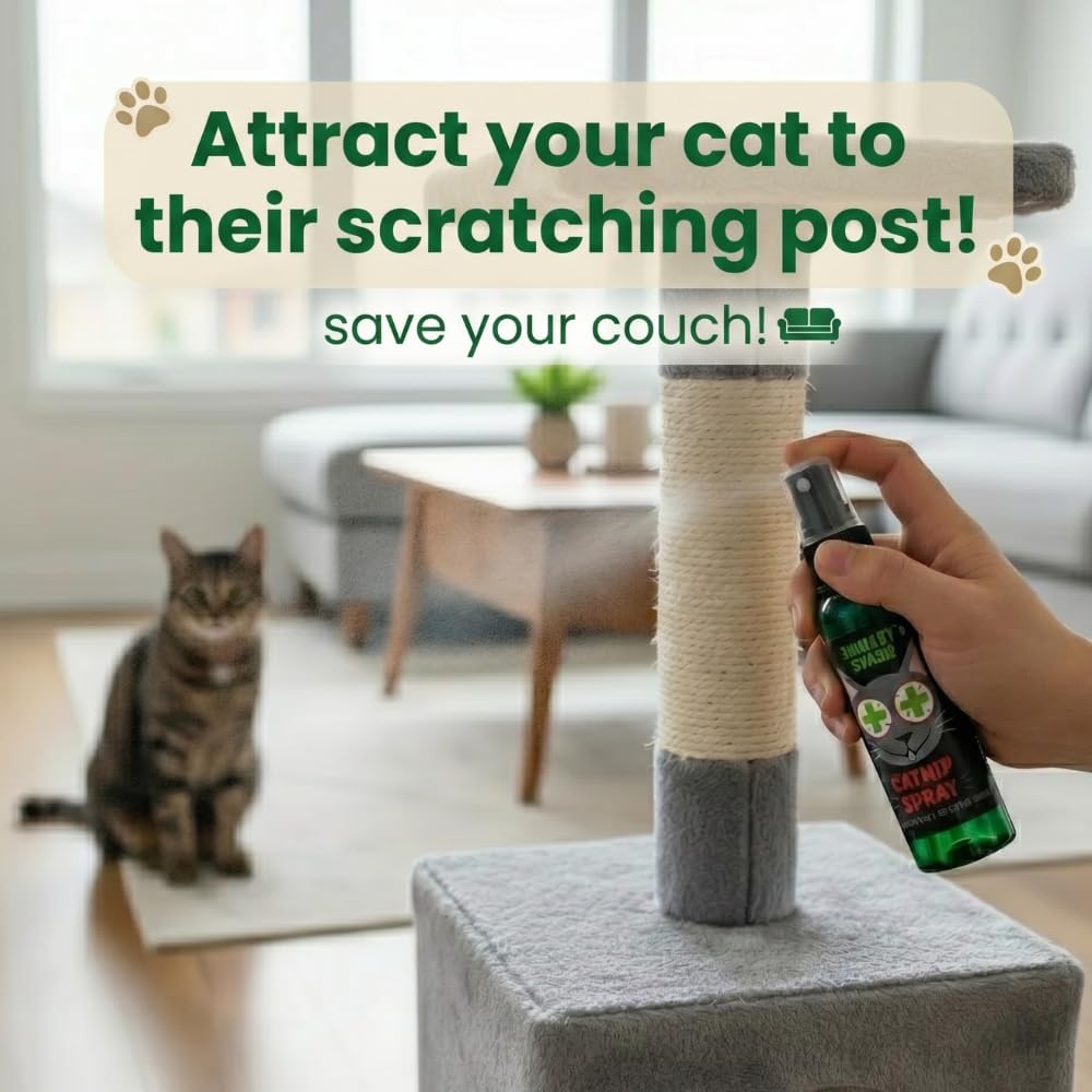 Smokey's Stash Cat Catnip Spray and Dried Organic Catnip Combo