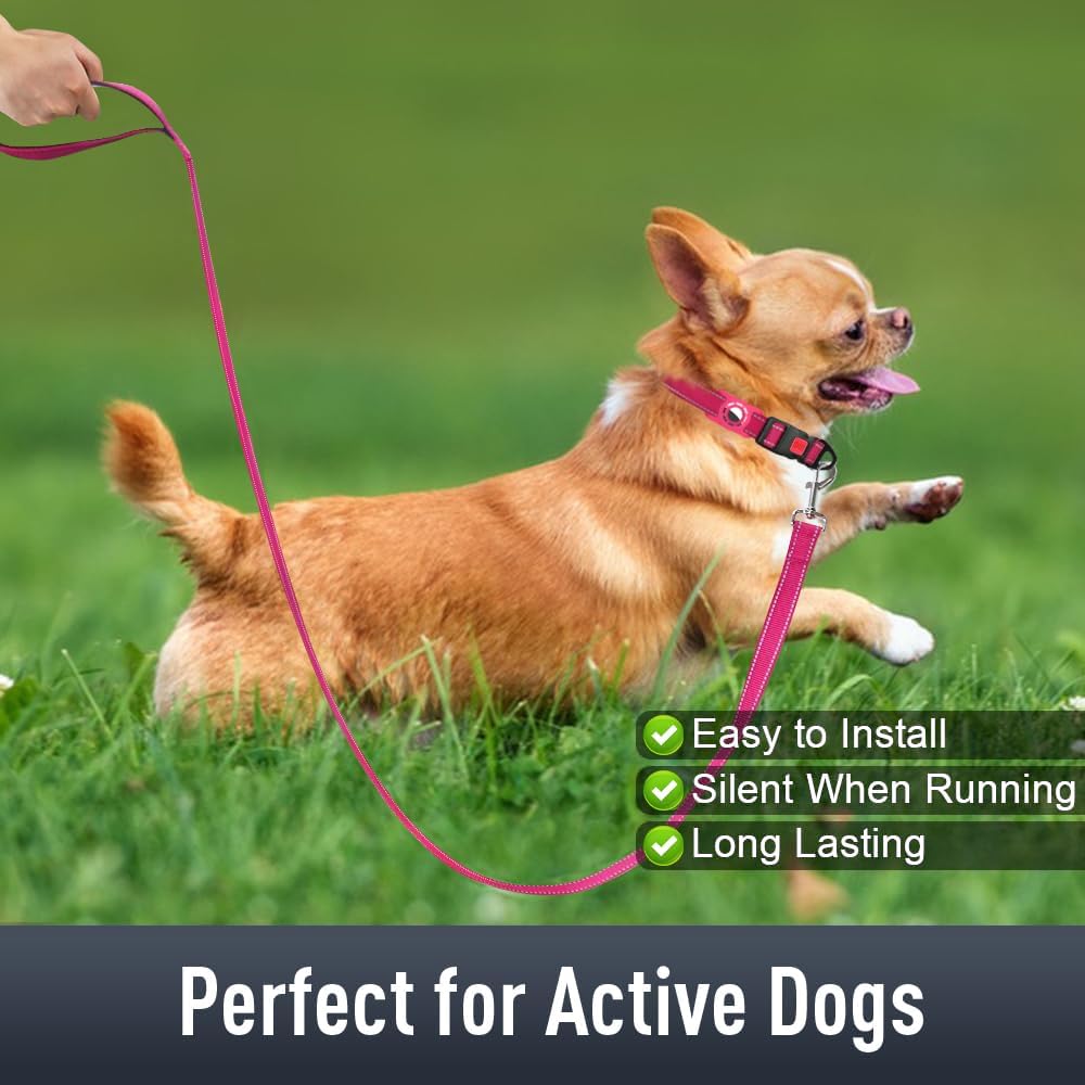 Erbine AirTag Dog Collar with AirTag Holder Compatible for Air Tag