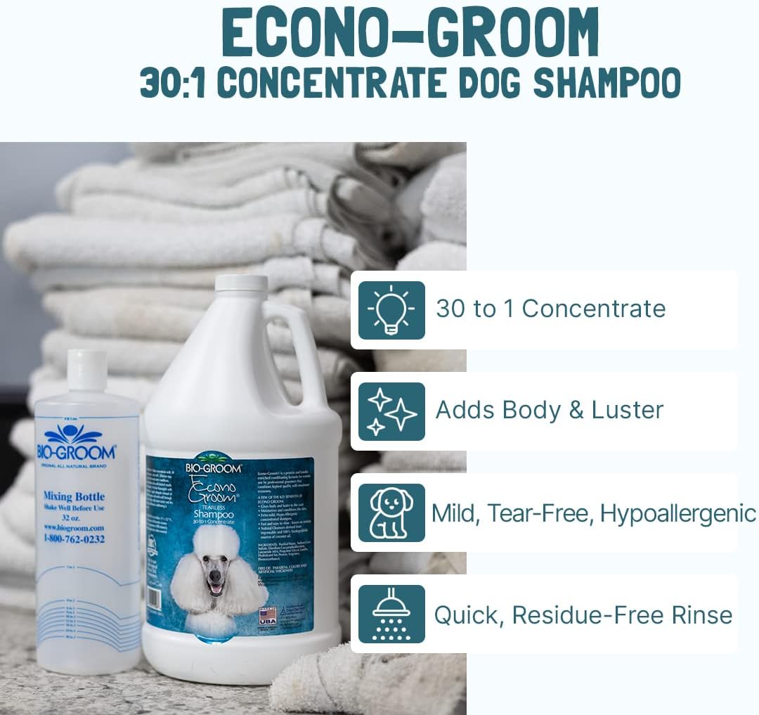 Bio-Groom Econo-Groom Tearless Dog Shampoo Concentrate