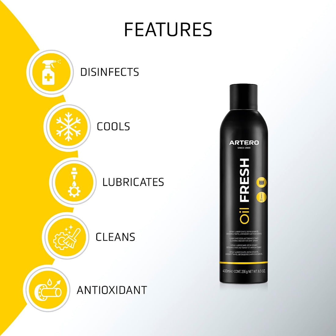 Artero Oil Fresh Clipper Blade Coolant Spray 10.1 fl oz (300 ml)