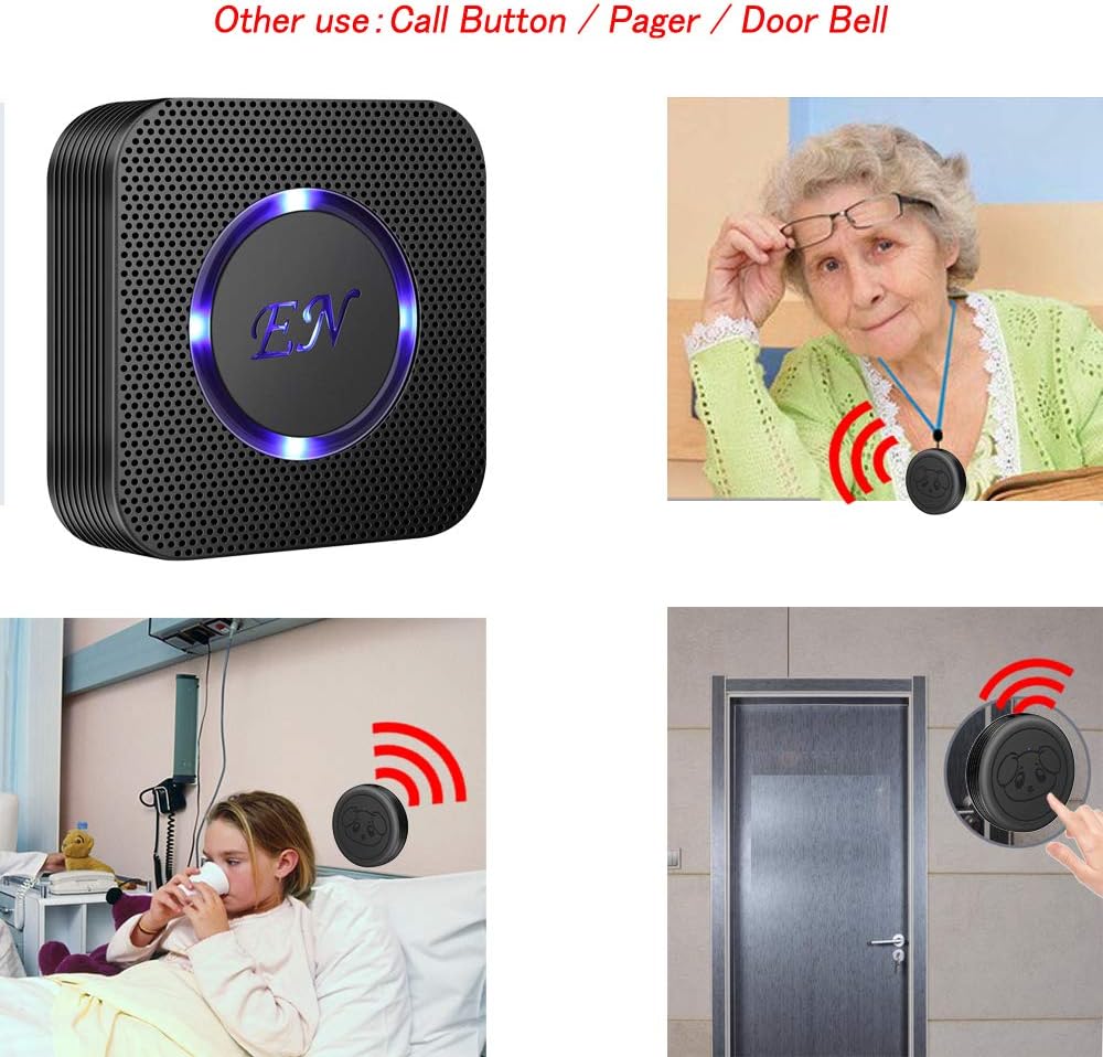EverNary Dog Door Bell, Wireless Doggie Doorbells for Potty Training