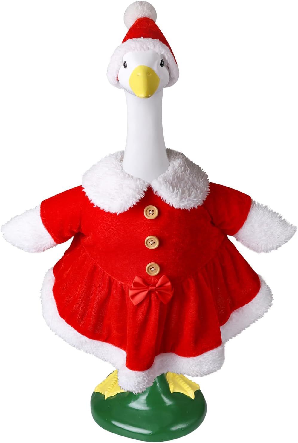 23 Inch Porch Goose Christmas Outfits For Garden Patio Vacation Decor