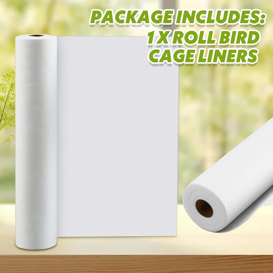 Drydiet Cage Liner for Birds, 100 ft x 18 Inch, Parakeet Cage Liners