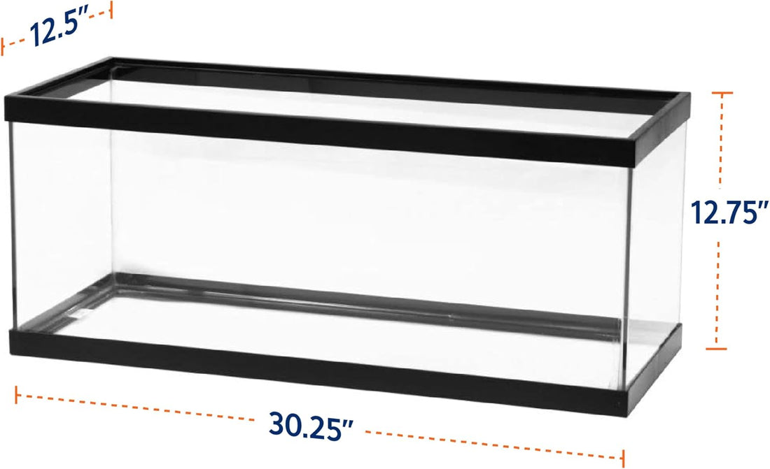Aqueon Glass 20 Gallon Long Tank for Aquariums & Terrariums